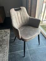 4 stoelen en 1 tafel, Huis en Inrichting, Stoelen, Ophalen, Stof, Bruin, Mooi