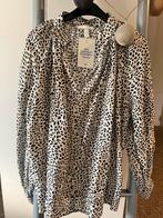 NIEUW wit/zwart oversized tuniek met tof pantermotief, Ophalen of Verzenden, Nieuw, Maat 38/40 (M), Wit