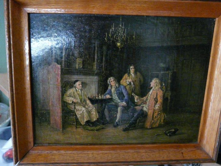 Schilderijtjes in olieverf  M. Dovaston - reproductie/kopie?, Antiek en Kunst, Kunst | Schilderijen | Klassiek, Ophalen