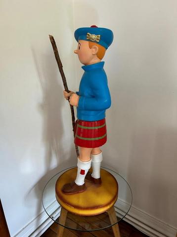 Kuifje in kilt 90cm. handgeschilderd beschikbaar voor biedingen