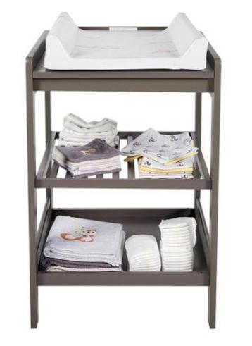 Verzorgingstafel Tiamo (grijs/taupe), Kinderen en Baby's, Ophalen, Minder dan 75 cm, 70 cm of meer, Zo goed als nieuw