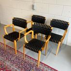 - Set van 4 eetkamerstoelen, model Alvar Aalto -, Ophalen of Verzenden, Rond