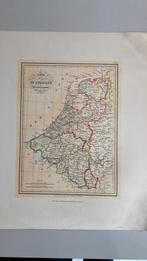 Carte lithographique BELGIQUE/HOLLANDE, Comme neuf, Carte géographique, Enlèvement ou Envoi, Belgique