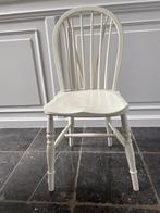 Vier witte  houten stoelen, Vier, Gebruikt, Wit, Hout