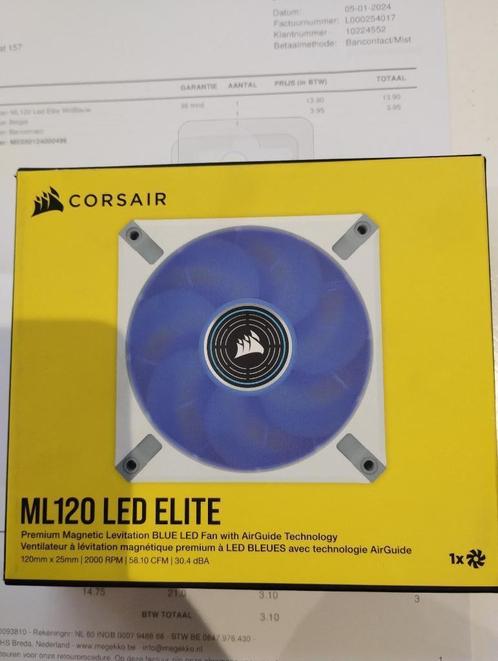 2x coolfans wegens miskoop,1 corsair 120 met blauw led,1geli, Computers en Software, Computerkoelers, Nieuw, Luchtkoeling, Ophalen