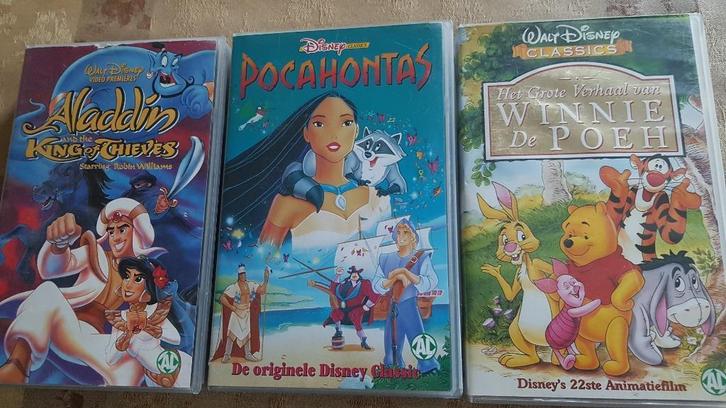 3 Video's voor kinderen, Cd's en Dvd's, VHS | Kinderen en Jeugd, Gebruikt, Tekenfilms en Animatie, Tekenfilm, Alle leeftijden