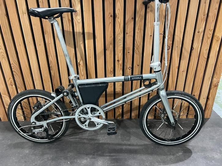 VELO ELECTRIQUE PLIANT AHOOGA OCCASION, Fietsen en Brommers, Fietsen | Vouwfietsen, Gebruikt, Overige merken, 18 tot 20 inch, Totaal opvouwbaar