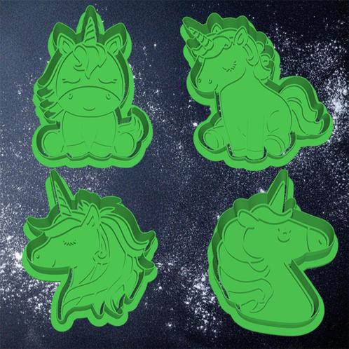 4x Unicorn Cookie cutter / Koekjessnijders, Hobby en Vrije tijd, Taarten en Cupcakes maken, Nieuw, Bakvorm, Ophalen of Verzenden