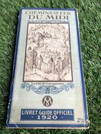 ZELDZAAM Boek Chemins de Fer du Midi 1920 CarcassonneL, Verzamelen, Spoorwegen en Tram, Ophalen of Verzenden, Gebruikt, Trein