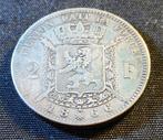 2 frank 1866, model A (kruisje) - Leopold II, Verzenden, Zilver, Losse munt, Zilver