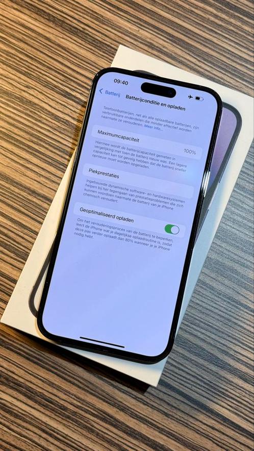 Iphone 14pro max 128gb. Batterij 100%, Telecommunicatie, Mobiele telefoons | Apple iPhone, Zo goed als nieuw, 128 GB, Zonder abonnement