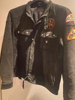 Zwarte Vintage 80er jaren lederen Yamaha jas maat M., Kleding | Dames, Ophalen, Maat 38/40 (M)