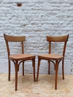 Paire de chaises bistrot vintage - Style Baumann / Luterma, Antiquités & Art, Enlèvement