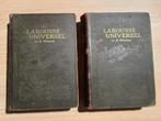 Larousse Universel encyclopedie 1922 2 delen - oude boeken, Antiek en Kunst, Ophalen of Verzenden, Larousse