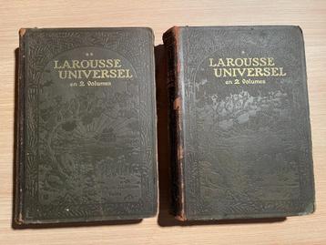 Larousse Universel encyclopedie 1922 2 delen - oude boeken beschikbaar voor biedingen