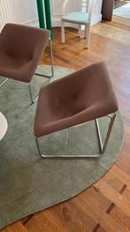 Paire de fauteuils cubiques vintage années 70, Huis en Inrichting, Ophalen, Gebruikt