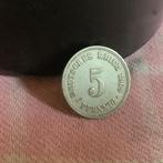 5 pfennig 1909 Duitsland, Ophalen of Verzenden, Duitsland, Losse munt