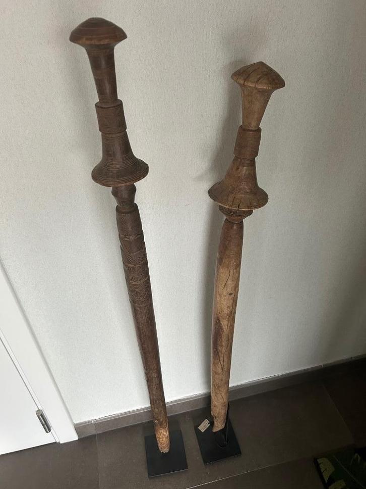 Koppel authentieke etnische Touareg tent piketten., Antiek en Kunst, Curiosa en Brocante, Ophalen of Verzenden