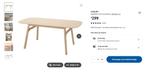 Voxlov tafel Ikea (gedemonteerd), Huis en Inrichting, Tafels | Eettafels, Ophalen, Scandinavisch, 50 tot 100 cm, Zo goed als nieuw