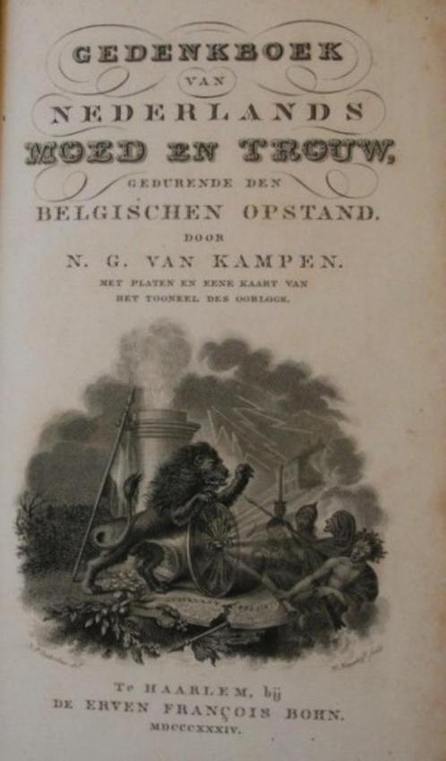 Gedenkboek van Nederlands trouw en moed gedurende den Belgis, Antiquités & Art, Antiquités | Livres & Manuscrits, Enlèvement ou Envoi