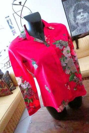 rood getint zuivere blouse