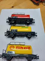 Marklin Ho set van 3 nieuwe tankwagens, Wisselstroom, Ophalen of Verzenden, Analoog, Märklin