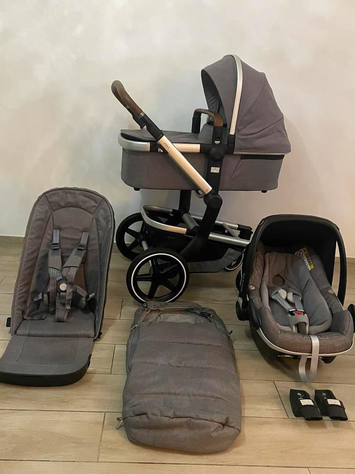 Joolz Day+ Plus Radiant Grey  kinderwagen 3-in-1 Set, Kinderen en Baby's, Buggy's, Zo goed als nieuw, Maxi-Cosi, Voetenzak, Ophalen
