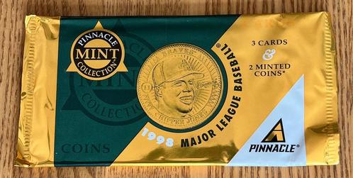 1998 Pinnacle Mint Baseball MLB Cards/Coins - Sealed Pack, Verzamelen, Sportartikelen en Voetbal, Nieuw, Overige typen, Ophalen of Verzenden