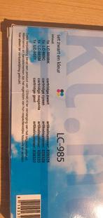 Inktcartridges LC985 multipack 4 stuks, Ophalen of Verzenden, Nieuw, Cartridge, 1 2 3 inkt