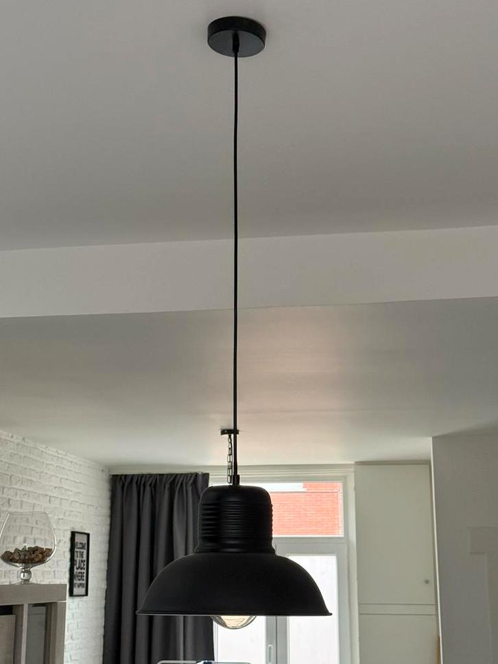 Hanglamp in hoogte verstelbaar., Maison & Meubles, Lampes | Suspensions, Comme neuf, 75 cm ou plus, Métal, Enlèvement