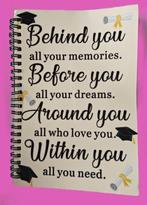 Notebook (met quote) met zwarte ringen (15cm x 21cm), Diversen, Notitieboeken, Ophalen of Verzenden, Nieuw