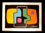 Harold Moncreau Stevenson Jr. '' Popart''  mix media 23 x 35, Verzenden