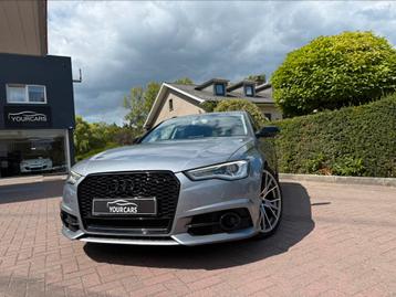 Audi A6 2.0 TDi ultra S line, Autos, Cuir, Argent ou Gris, Entreprise, Noir