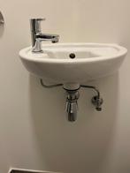 Lavabo wc incl kraan ideal, 2 jaar oud, Ophalen, Nieuw, Inox, Kraan