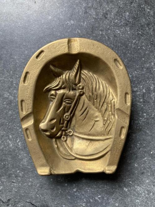 Messing asbak paard!!!!, Antiek en Kunst, Antiek | Brons en Koper, Ophalen of Verzenden