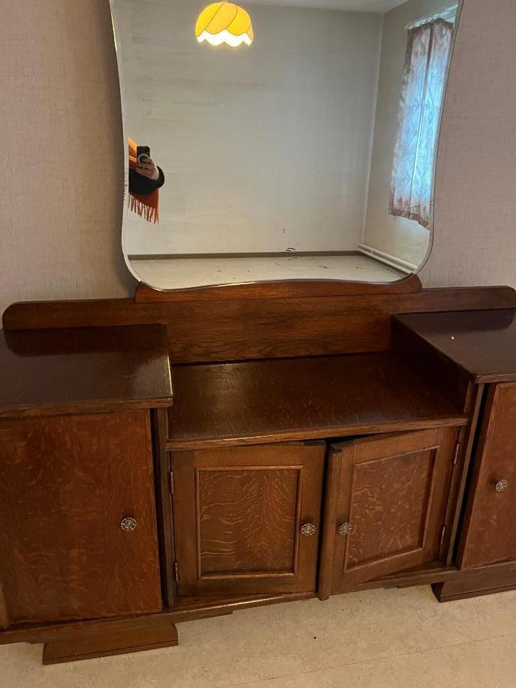 Kaptafel kast slaapkamer vintage, Huis en Inrichting, Tafels | Kaptafels, Glas, Ophalen