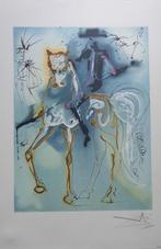 SALVADOR DALI / CHEVAUX DE DALI / KLEURLITHO / 56x36cm, Antiek en Kunst, Ophalen of Verzenden