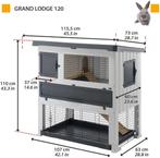 Ferplast hok L 115 x h 110 x 63 cm gesloten, Dieren en Toebehoren, Ophalen, Gebruikt, 60 tot 90 cm, 75 tot 110 cm