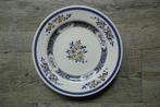 Assiette plate décorative motif fleuri - Oxford Brazil 24cm, Maison & Meubles, Comme neuf, Enlèvement ou Envoi, Sierbord