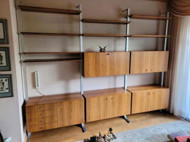 Vintage 1960-70s Wall Unit, Huis en Inrichting, Kasten | Boekenkasten, Gebruikt, Ophalen of Verzenden