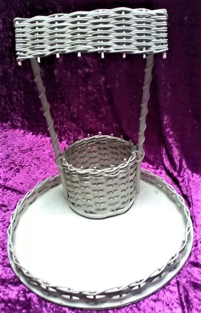 Presentatie mand waterput voor doopsuiker - witte kleur, Kinderen en Baby's, Kraamcadeaus en Geboorteborden, Zo goed als nieuw