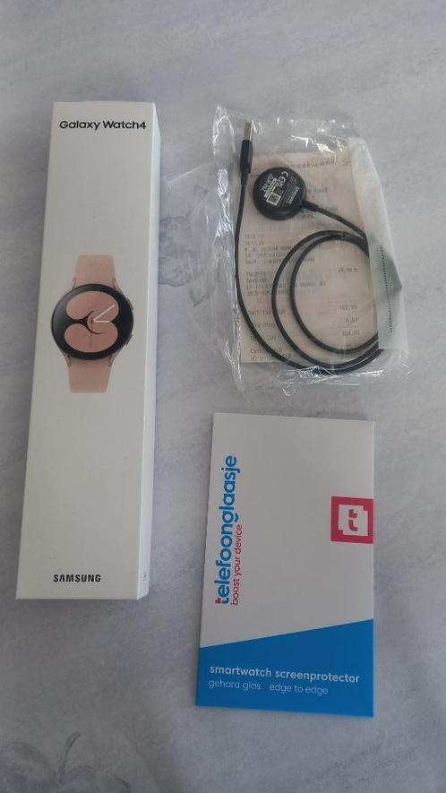 Samsung Galaxy Watch 4 Pink Gold, Handtassen en Accessoires, Smartwatches, Nieuw, Android, Roze, Calorieverbanding, Conditie, GPS