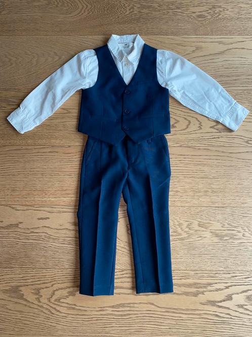 Donkerblauw kostuum - maat 98, Kinderen en Baby's, Kinderkleding | Maat 98, Gebruikt, Jongen, Overige typen, Ophalen of Verzenden