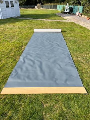 Rol kunstleer grijs (leatherlook) 25 m x 1.50 m beschikbaar voor biedingen
