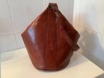 Schoudertas cognac kleur. Leer., Ophalen of Verzenden, Leer
