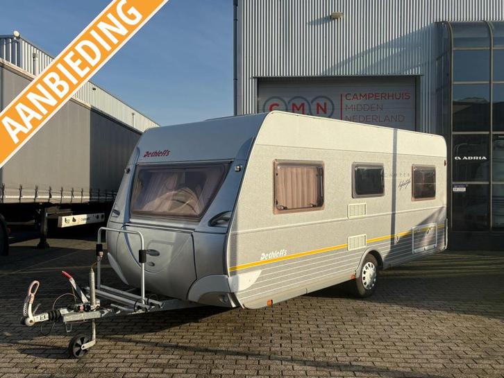 Dethleffs Camper Lifestyle 580 Rondzit,Vastbed, Caravans en Kamperen, Caravans, Bedrijf, tot en met 4, 1000 - 1250 kg, Rondzit