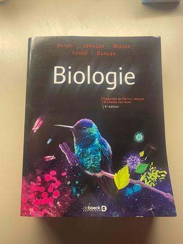 Biologie DeBoeck, Livres, Enlèvement, Comme neuf