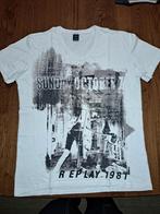 Replay t-shirt maat M, Kleding | Heren, T-shirts, Gedragen, Maat 48/50 (M), Ophalen of Verzenden, Wit