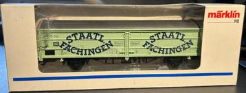 3039. Overdekte auto” Statl Fachingen” H0 Märklin.  beschikbaar voor biedingen