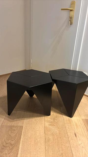Set van originele Vitra bijzettafels prismatic table noguchi, Deens, Enlèvement, Utilisé, Métal ou Aluminium